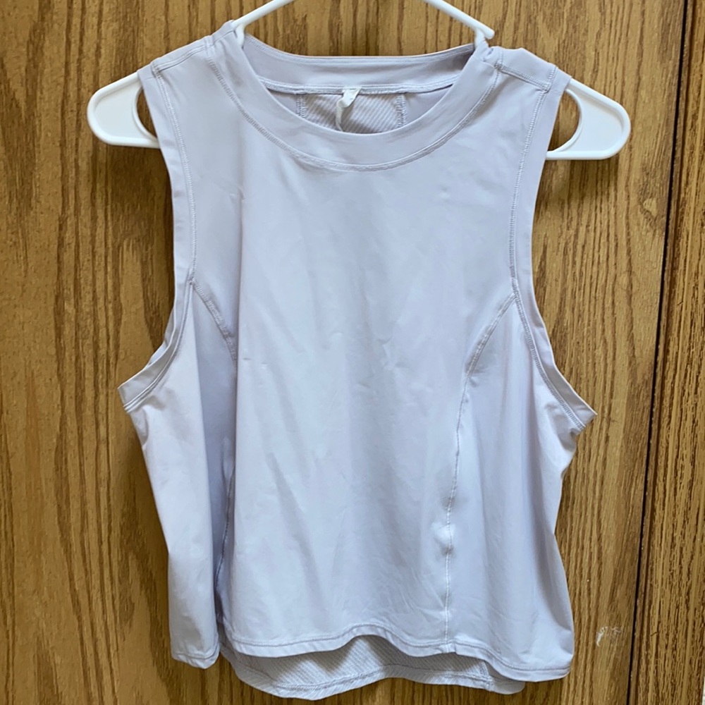 Lululemon light lavender crop